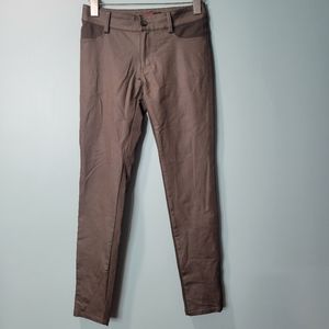 Filomena Fernandez Green Kakhi Equestrian Mixed Media Pants Size S